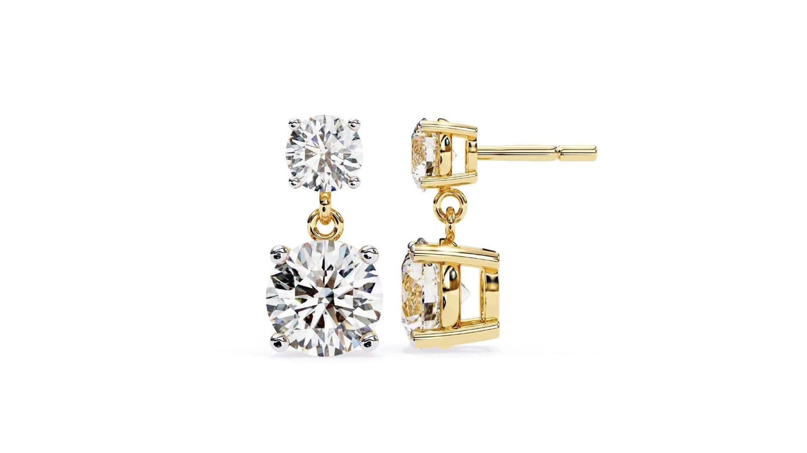 10 Diamond Stud Earrings – D0100626 - Image 1